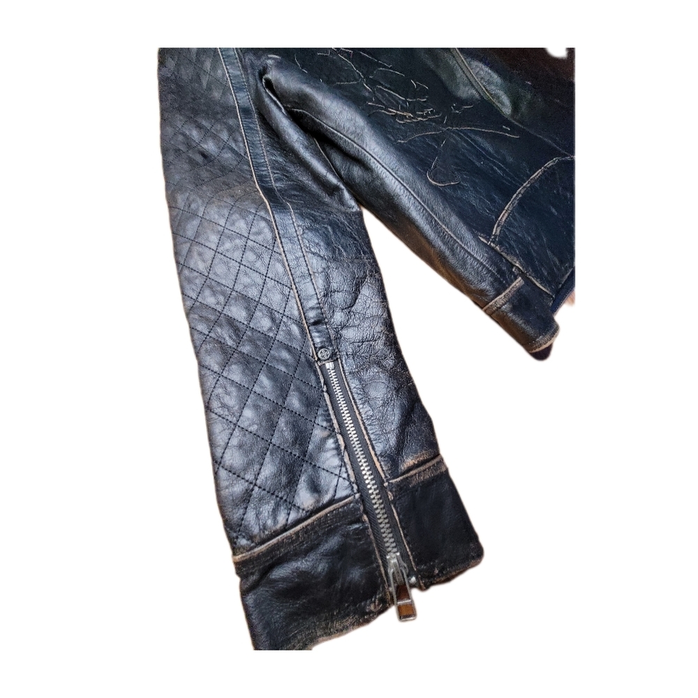 AFFLICTION Leather Jacket - Picture 3 of 6